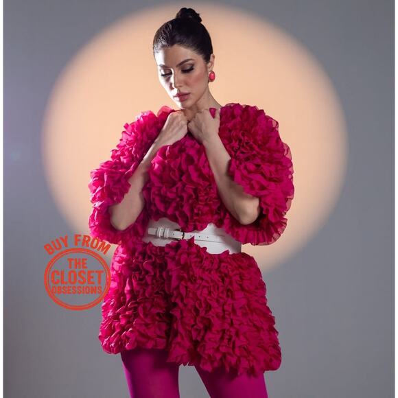 ZARA Blogger Fave Textured Coat with Self-Belt NWT 💗 - Picture 12 of 16